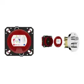 Смеситель для душа Vincea VSCV-322T-MCH встраиваемый двухфункциональный, термостатический, хром