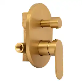 Смеситель для ванны AVS Beauty 811-703-BG встраиваемый, с внутренней частью, брашированное золото