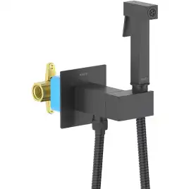 Гигиенический душ со смесителем Aquatek AQ1025MB однорычажный, Черный