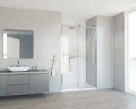 Душевая дверь Vincea Como Soft 130 VDS-1CS130CL, раздвижная, профиль хром, стекло прозрачное