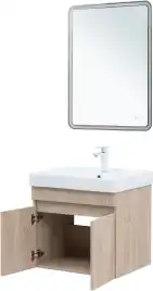 Тумба под раковину Aquanet Оптима 60 дуб светлый, 344803