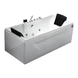 Акриловая ванна Gemy G9065 K R 175х85 с гидромассажем, правая
