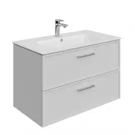 Тумба под раковину Kerama Marazzi PIANO CLASSIC 85 см, PIA.CL.85\WHT.M подвесная, Белая матовая