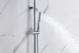 Душевая система Allen Brau Priority 5.31A10-00 для ванны с изливом, верхний и ручной душ, Хром