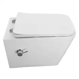 Подвесной унитаз Azario Dezi White BD AZ-W05-SWBD безободковый, с функцией биде, с сиденьем микролифт