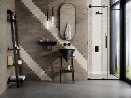 Раковина Kerama Marazzi CONO встраиваемая сверху 44, черная матовая, CO.wbi.44\BLK.M