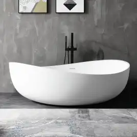 Акриловая ванна Abber 180х110 AB9239, отдельностоящая, Белая глянцевая