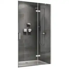 Душевая дверь Abber Zart 100 см, AG08100, профиль Хром, стекло Прозрачное