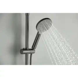 Душевая система Aquatek Европа AQ2343BGM с термостатом, Оружейная сталь