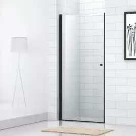 Душевая дверь Cezares ECO 80 см, ECO-O-B-1-80-C-NERO, профиль Хром, стекло Прозрачное