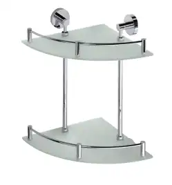 Полочка двойная угловая 27 см BEMETA OMEGA хром 104202142