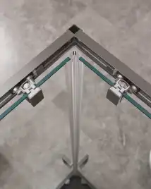 Душевой уголок CEZARES MOLVENO-A-2-90-C-GM-IV стекло Прозрачное, профиль Оружейная сталь