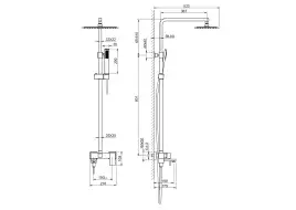 Душевая система Aquatek ЛИБРА AQ2640CR, Хром