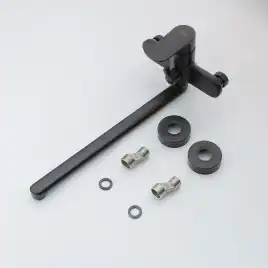 Смеситель для ванны Aquatek Ника AQ1842MB с длинным изливом, Черный матовый