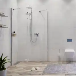 Душевой уголок WasserKRAFT Aller 10H 120х90 10H07LWHITE профиль Белый / Хром стекло Прозрачное