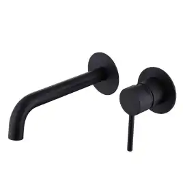 Смеситель для раковины Abber Wasser Kreis AF8112B встраиваемый, с внутренней частью, Черный матовый