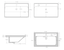 Раковина Aquanet Flash 80, белая, 333268