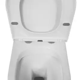 Унитаз-компакт Azario Blanco AZ-T003B-R напольный, безободковый, в комплекте с бачком и сиденьем микролифт, Белый глянцевый
