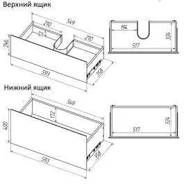 Тумба под раковину Grossman Меркадо 60 напольная, графит матовый (106071)