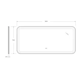 Зеркало Cezares CZR-SPC-STYLUS-1500-700-TCH-WARM