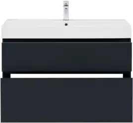 Тумба под раковину Aquanet Бруклин 100 антрацит матовый 310139