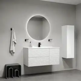 Тумба с раковиной IDDIS Bild 100, подвесная, Белая, BIL10W0i95K