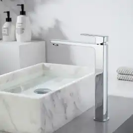 Смеситель для накладной раковины Vincea Next VBF-1N2CH однорычажный, хром