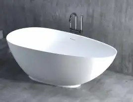 Ванна Salini PAOLA 170х80 101512G из материала S-Sense, Белая глянцевая