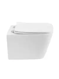 Унитаз подвесной BelBagno KRAFT-TOR BB7106CH-TOR/SC безободковый с сиденьем и смывом TORNADO