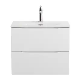 Тумба под раковину BelBagno MARINO-CER-MINI-600-2C-SO-BL-P подвесная Bianco Lucido