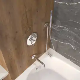 Душевая система для ванны WHITECROSS Y chrome YSET06CR, скрытого монтажа, Хром