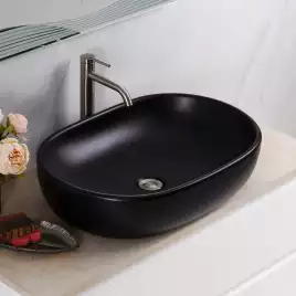 Раковина накладная BelBagno 600х420х140 BB1084-H301, цвет Черный