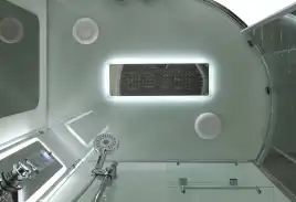 Душевая кабина AvaCan A2912LLED 120x90 см, низкий поддон, с крышей, левая
