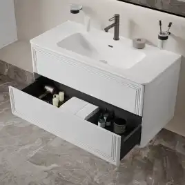 Тумба с раковиной IDDIS Oxford Neo 100, подвесная, Белая, OXN10W0i95K