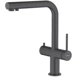 Смеситель для кухни Aquatek Европа AQ1385MB с подключением к фильтру с питьевой водой, Черный матовый