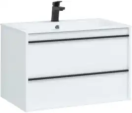 Тумба под раковину Aquanet Lino 80 белый матовый 253903