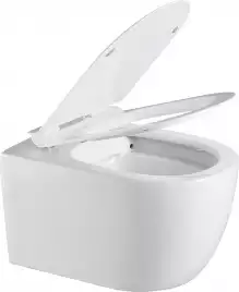 Унитаз подвесной Logan L1W с сидением Soft Close -SLIMSEAT, белый