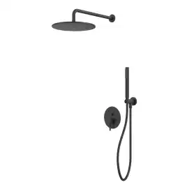 Душевая система для душа WHITECROSS Y black YSET04BL, скрытого монтажа, Черный матовый