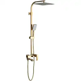 Душевая система Gappo G2407-3 с поворотным изливом, Золото глянцевое