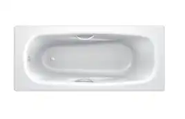 Стальная ванна BLB Universal Atlantica 150х75 B55U с/руч с отверстиями для ручек, Белая