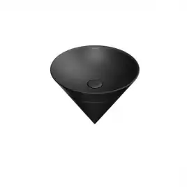 Раковина Kerama Marazzi CONO встраиваемая сверху 44, черная матовая, CO.wbi.44\BLK.M