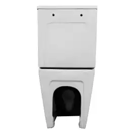 Унитаз напольный Azario VERONA AZ-8301 безободковый, смыв Торнадо, с бачком и сидением микролифт, Белый глянцевый