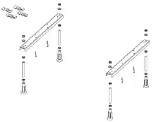 Ножки для ванны Riho Univerzal POOTSET01U 207093