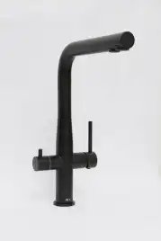 Смеситель для кухни AVS PureRiver 811-160-MB, Г-образный излив, черный матовый