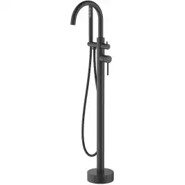 Напольный смеситель для ванны Aquatek Европа AQ1345MB, однорычажный, с внутренней частью, Черный матовый