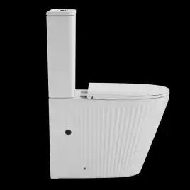 Унитаз-компакт CeramaLux TR2179 Tornado, безободковый смыв торнадо, Белый