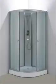 Душевая кабина Loranto 100х100, низкий поддон, Матовое стекло, CS-981TM/W-100