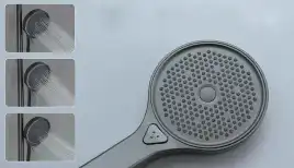 Душевая система Gappo G2495-79 с тропическим душем и термостатом, Оружейная сталь