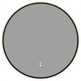 Зеркало Aquanet Контур D 600 LED TX с подогревом, черный, 367664