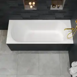 Ванна из искусственного камня WHITECROSS 170x70 Gin, белая матовая 0217.170070.200